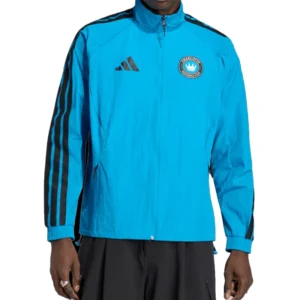Charlotte FC adidas 2026 Anthem Blue Raglan Jacket