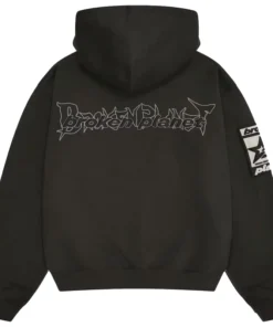 Alternative view of Broken Planet Beware Black Hoodie
