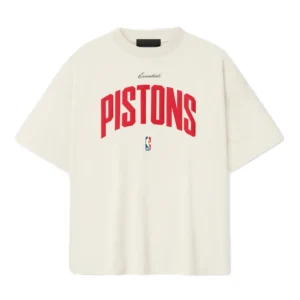 Detroit Pistons Fear of God 90s Cream T-Shirt