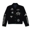 Wrangler x Avirex Suede Leather Black Trucker Jacket