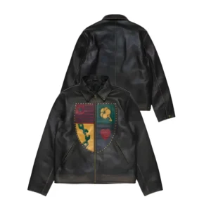 Denim Tears Libertas Crest Leather Jacket