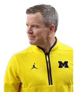 Alternative view of Dusty May Wolverines Quarter-Zip Pullover Jacket