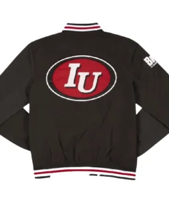 Alternative view of Indiana Hoosiers Blackout Bomber Jacket