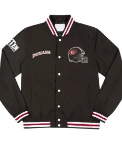 Indiana Hoosiers Blackout Bomber Jacket