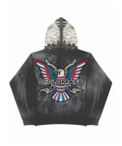 Alternative view of Jim Jones Eagle Head Full Zip-Up Hoodie