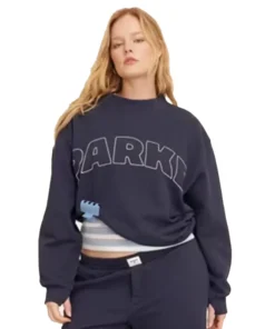 Alternative view of Parke x Target Mockneck Navy Blue Sweatshirt