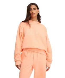 Alternative view of Parke x Target Mockneck Peach Sweatshirt