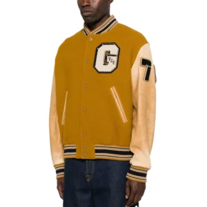 Golden Goose Leather Sleeved Jacket