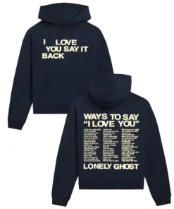 Lonely Ghost I Love You Say It Back Hoodie - Image 3
