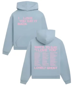 Alternative view of Lonely Ghost I Love You Say It Back Hoodie