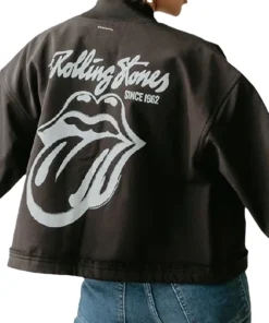 Alternative view of The Rolling Stones Black Varsity Jacket