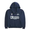 Hollister x Kappa Boxy Zip-Up Logo Graphic Hoodie