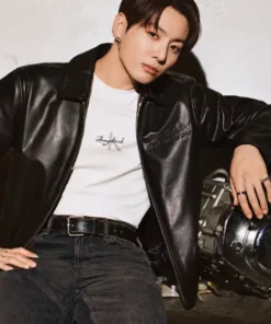 Jungkook Calvin Klein Leather Jacket - Image 8