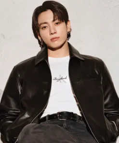 Jungkook Calvin Klein Leather Jacket - Image 7