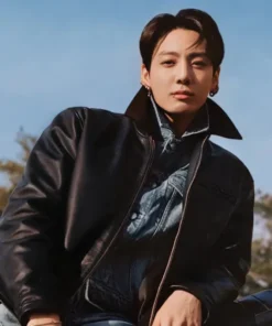 Jungkook Calvin Klein Leather Jacket - Image 6