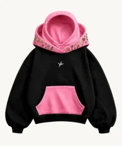 Kavarex Black And Pink Hoodie