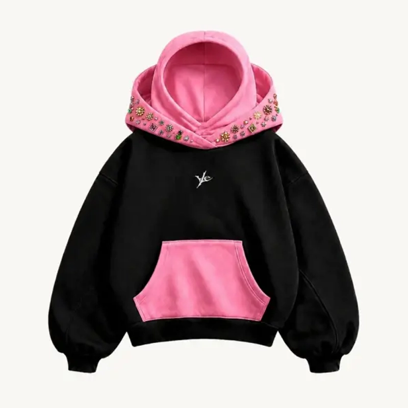 Kavarex Black And Pink Hoodie