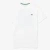 Lacoste Ultra Dry Printed White Tennis T-Shirt