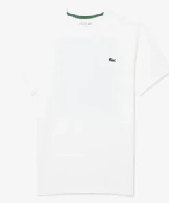 Lacoste Ultra Dry Printed White Tennis T-Shirt