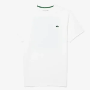 Lacoste Ultra Dry Printed White Tennis T-Shirt
