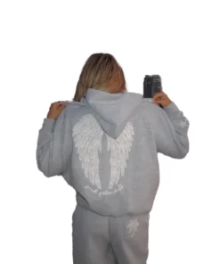 Pink Palm Puff Lacy Hoodie - Image 8