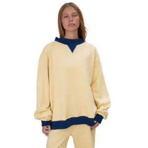 Parka Two Tone Classic Yellow Mockneck