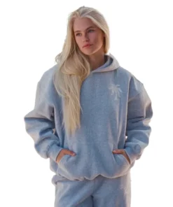 Pink Palm Puff Lacy Hoodie - Image 6