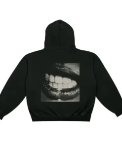 Recreated – T8 Lips Black Pullover Hoodie
