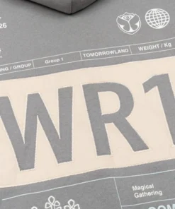 Tomorrowland 2026 Boarding Pass Grey Hoodie - Image 3
