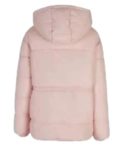 Women Hollister Pink Puffer Jacket - Image 3