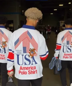 Nike x Virgil Abloh Archive Team USA Polo Shirt - Image 4
