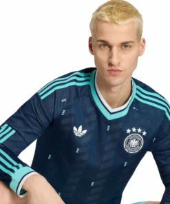 Adidas 2026 Germany Authentic Away Long-Sleeve Soccer Jersey - Image 4