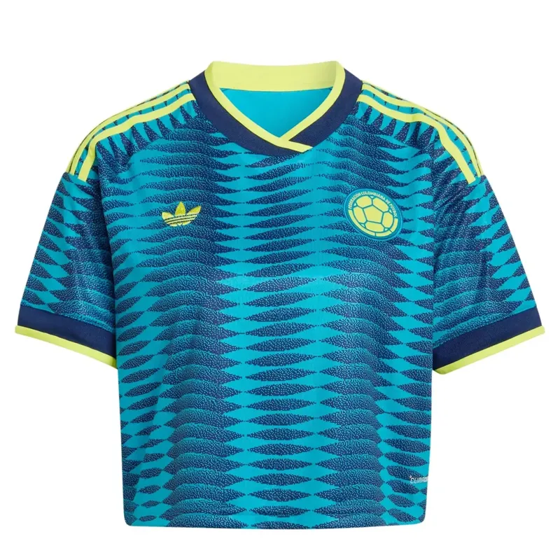 Adidas 2026 Colombia Stadium Away Cropped Soccer Jersey