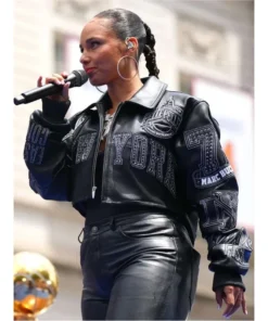 Alicia Keys Knicks Victory Parade 2026 Jacket - Image 3
