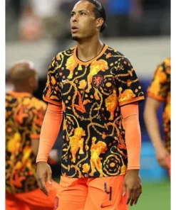 FIFA World Cup 2026 Team Netherlands Printed Jersey - Image 3