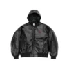 Supreme x Jordan Hooded Leather Jacket