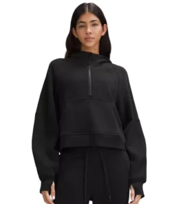 Lululemon Scuba Oversized Half Zip Black Hoodie 2026
