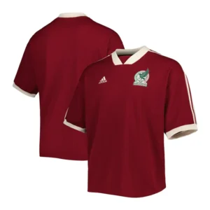 Adidas Burgundy Mexico National Team Icon Jersey