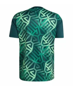 Mexico 2026 Home Pre Match Green Aztec Geometric Pattern, Mint Teal Gradient & Centered FMF Crest Green Jersey Shirt