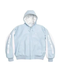 Supreme x Jordan Hooded Leather Jacket - Image 5