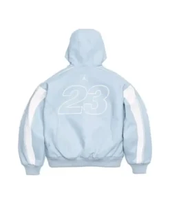 Supreme x Jordan Hooded Leather Jacket - Image 6