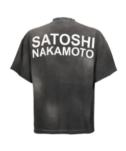 Alternative view of Satoshi Nakamoto Cup Half Full Tee