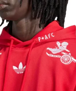 Arsenal x Places+Faces Adidas Hoodie - Image 4