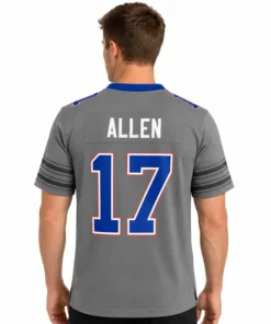 Nike Josh Allen Gray Buffalo Bills Nickel City Vapor F.U.S.E. Jersey - Image 3