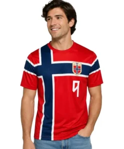 Alternative view of Norway Braut Haaland World Cup Jersey