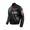 Chicago Bulls Black Leather Jacket