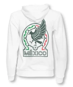 Alternative view of FIFA World Cup Mexico Football Team White Hoodie
