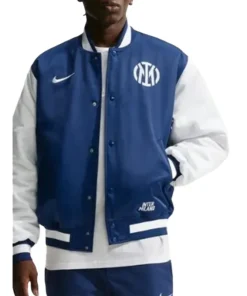 Inter Milan Fanatics Fest NYC 2026 Blue Satin Jacket