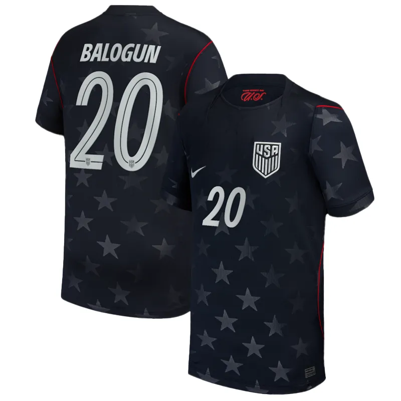 Folarin Balogun USMNT Nike Youth 2026 Away Stadium Jersey