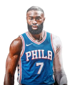 Alternative view of Jaylen Brown 76ers Jersey